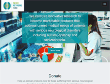 Tablet Screenshot of neuronetworksfund.org